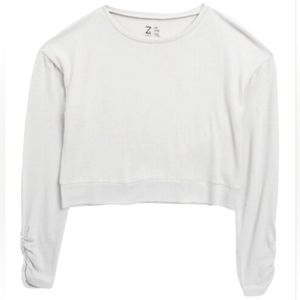 NWT Z By Zella Girls Ella Cozy Pullover in Grey Violet Sz M 8/10